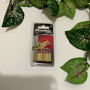 Small Suitcase Lock Master Lock 120T Steel Shackle Solid Brass Padlock G2